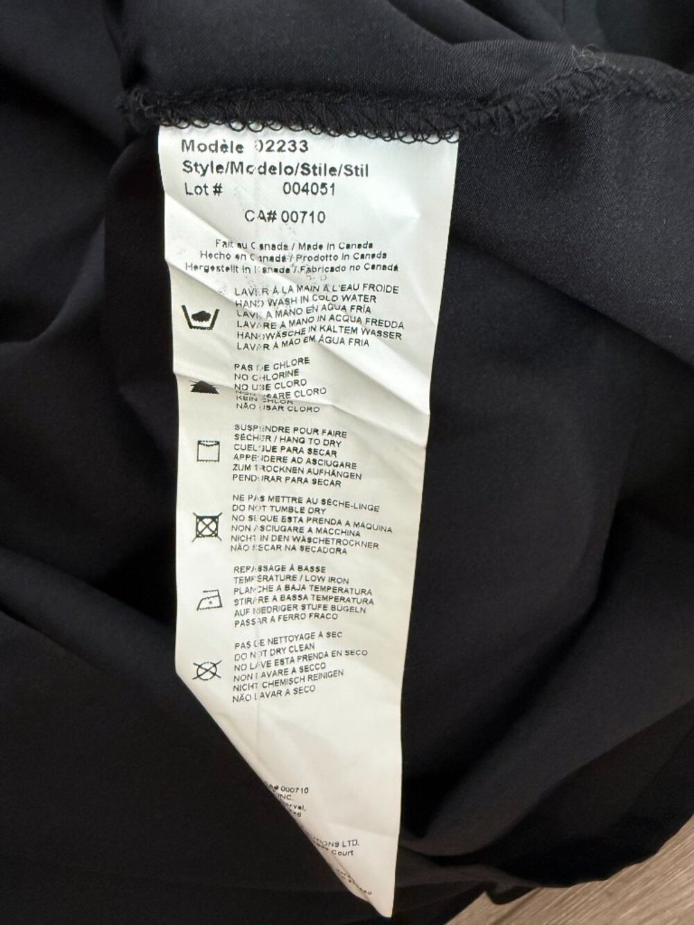 Joseph Ribkoff Black Ruffle Cocktail Dress size 14 - Picture 8 of 8